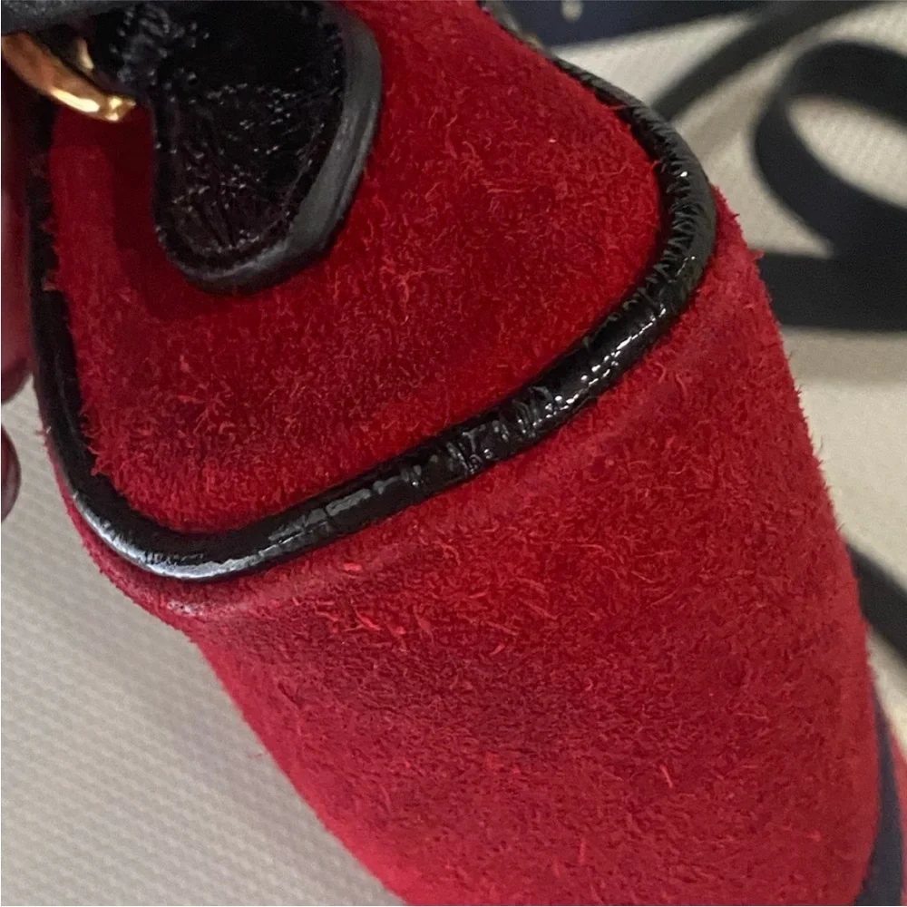 GUCCI Ophidia Red Suede Mini Shoulder Crossbody bag - Picture 7 of 12